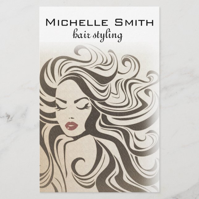 Flyer Extensões Hair Do Estilo De Cabelo De Onda Chic Se (Frente)