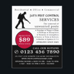 Flyer Exterminador, Anúncio de controle de pragas<br><div class="desc">Exterminador,  Pest Control Advertising Flyer pela Loja de Cartão de visita.</div>