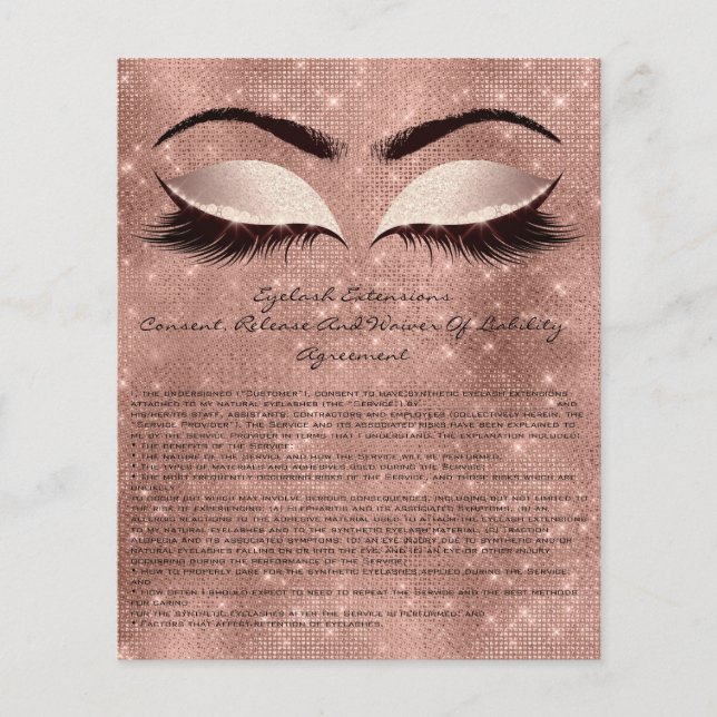 Flyer Eyelash Ramal Passivo Dispensa Rosa (Frente)
