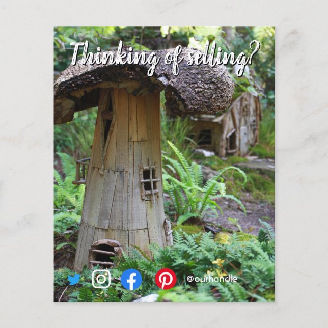 Flyer fada vendendo marketing imobiliário para cartaz (Frente)