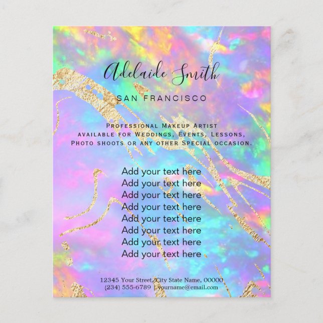 Flyer FAUX hológrafo (Frente)