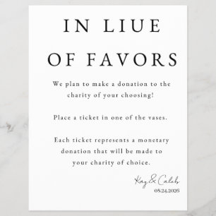 Flyer Favor para Casamento