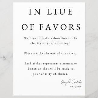 Flyer Favor para Casamento