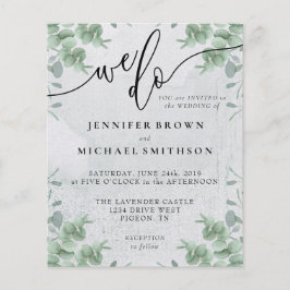 Flyer Fazemos Caligrafia Gerenciar Orçamento Eucalyptus