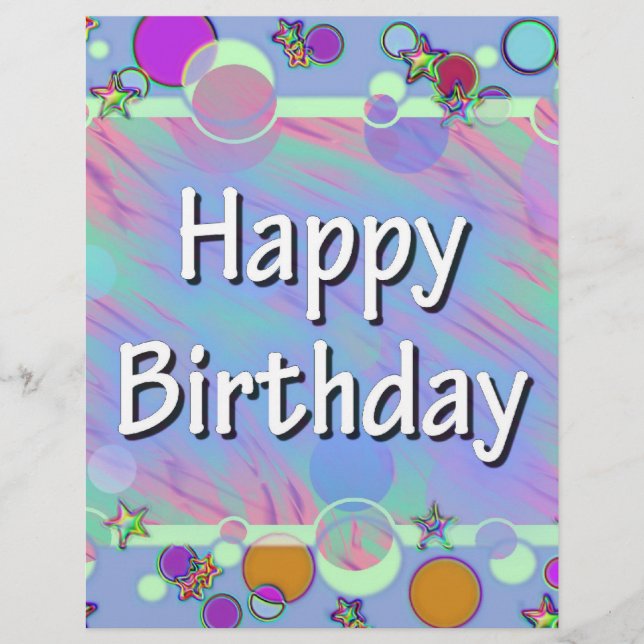 Flyer Feliz aniversário (Frente)