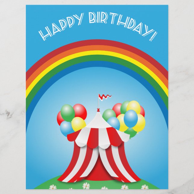 Flyer Feliz aniversário (Frente)