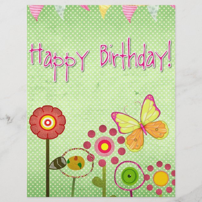 Flyer Feliz aniversário (Frente)