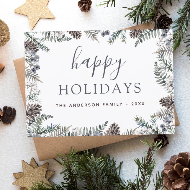 Flyer Feliz Natal Feliz do Orçamento Azul (Criador carregado)