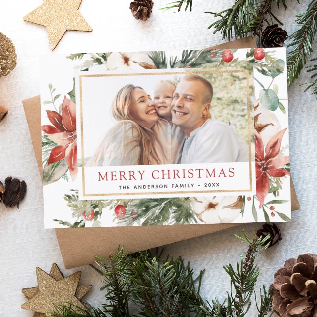 Flyer Feliz Natal Feliz Feriado Fotográfico (Criador carregado)