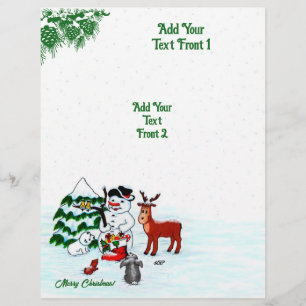 Flyer Feliz Natal! Neve com Amigos