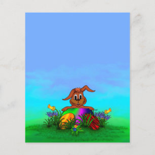 Flyer Felz pascoa! Coelho da páscoa