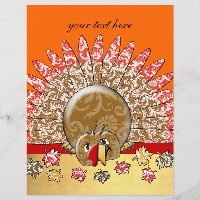 Flyer Feriado de Cartoon Bonito na Turquia (Frente)