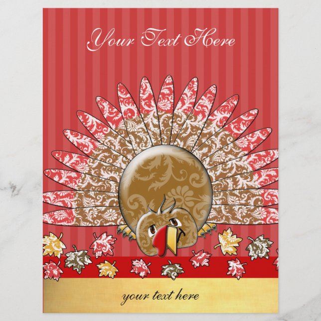 Flyer Feriado de Cartoon Bonito na Turquia (Frente)