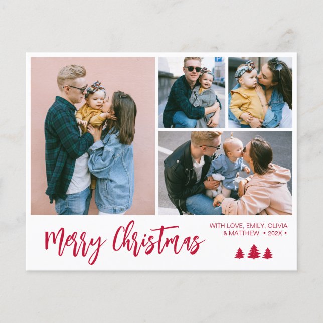 Flyer Feriado de Natal do Pinho de Colagem do Script Ver (Frente)