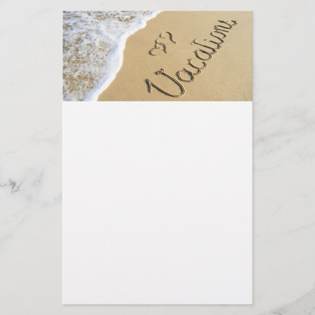 Flyer Férias gravadas na areia da praia (Frente)