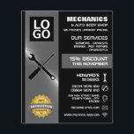 Flyer Ferramentas Mecânicas, Auto Mecânico/Repara Public<br><div class="desc">Ferramentas Mecânicas,  Mecânica Automática E Repara Folhetos De Publicidade Pela Loja De Cartão de visita.</div>