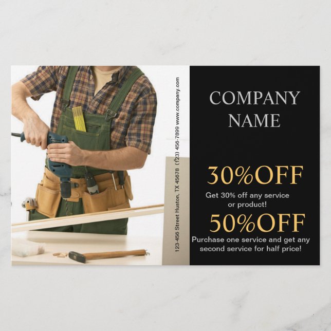 Flyer Ferramentas Mecânicas Construção Carpintaria carpi (Frente)