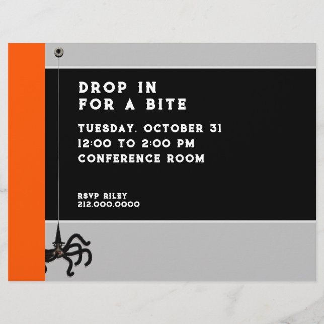 Flyer Festa de Escritório Halloween (Frente)