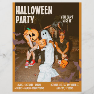 Flyer Festa de Fantasia de Halloween, Halloween Vintage 