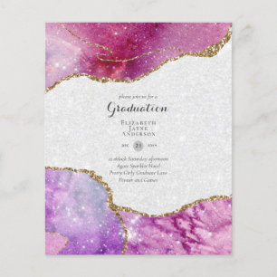 Flyer FESTA DE FORMATURA de Agate BUDGET Convida Glitter
