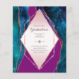 Flyer FESTA DE FORMATURA de Agate BUDGET Convida Glitter