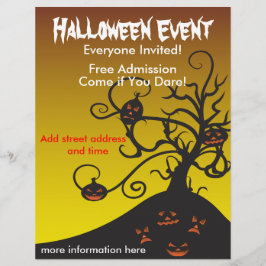 Flyer Festa de Halloween