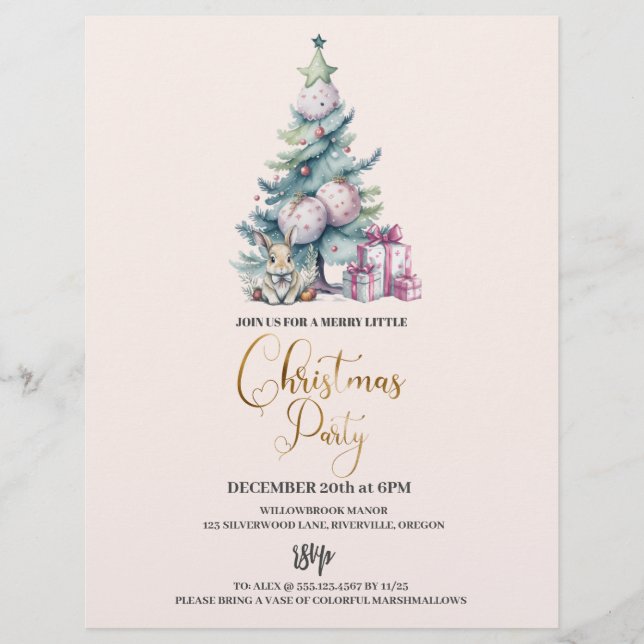 Flyer Festa de Natal Bugdet (Frente)