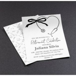 Flyer Festa de Retirada Médica de Enfermeira Personaliza