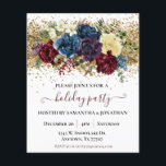 Flyer Festa Dourada Confetti Winter Floral<br><div class="desc">Um design por folha. Os convites de orçamento não incluem envelopes. Os folhetos são impressos em papel e não em cartão. Este design pode ser personalizado na área fornecida pela alteração da foto e/ou do texto. Ou pode ser personalizado clicando em Personalizar este Modelo e, em seguida, escolhendo o clique...</div>