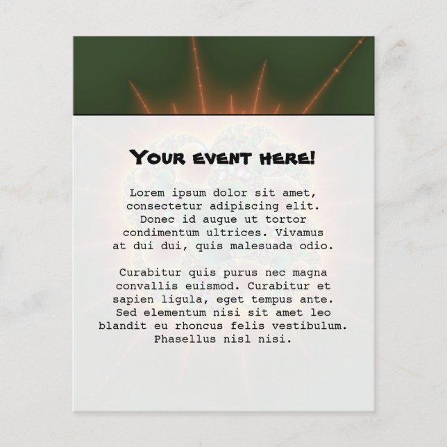 Flyer Festival de Colheita - Abstrato (Frente)