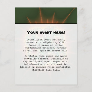 Flyer Festival de Colheita - Arte Abstrato