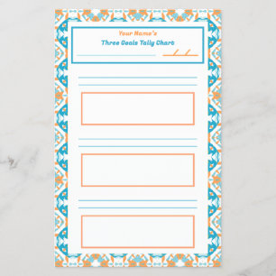 Flyer Ficheiro de Gráfico de Tally Tracker do Hábito da 