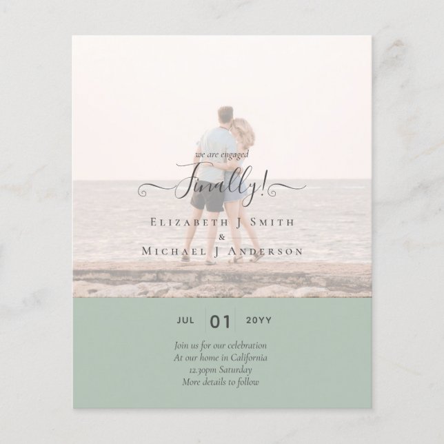 Flyer Finalmente estamos comprometidos! FOTO de lançamen (Frente)