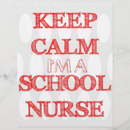 Flyer Fique calmo, sou uma empregada de enfermaria.