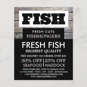 Flyer Fishmonger/Esposa Russos, Publicidade No Mercado D