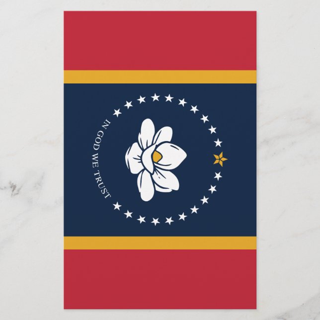 Flyer Flag do Mississippi - New Magnolia Flag (Frente)