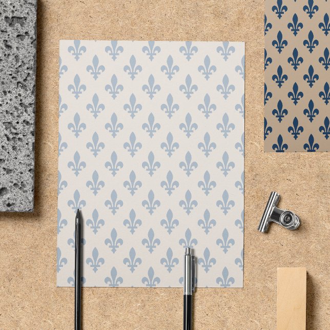 Flyer Fleur de Lis Pattern, Francês, Real, Azul Marinho (Criador carregado)