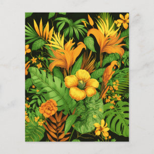 Flyer Flor de Jardim Floral Natureza Verde