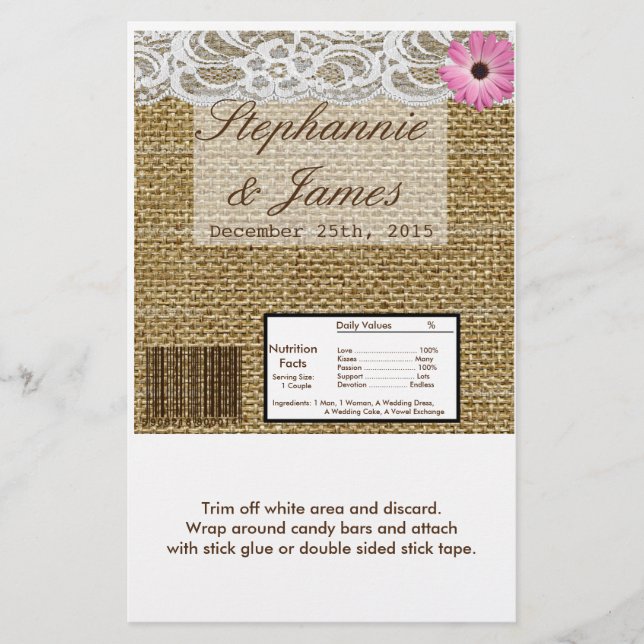 Flyer Flor de rendas de quebra-colas com grande Bar de H (Frente)