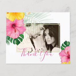 Flyer Florais Vibrantes de Casamento de Praia de Paraíso