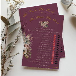 Flyer Floral Burgundy Elegant Disse Que Disse