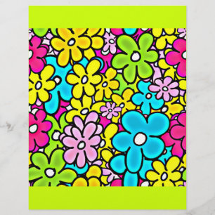 FLYER FLORES COLORIDAS DE 2ª LUZ PADRÃO FUN FUN Y