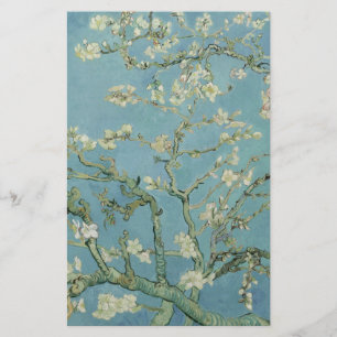 Flyer Flores de Amendoeira por Vincent Van Gogh Arte Fin