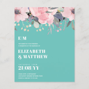 Flyer Flores Rosa, Flores Rosa, Flores Meninas, Casament