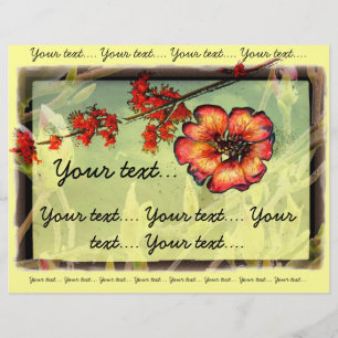 Flyer Flores vermelhas