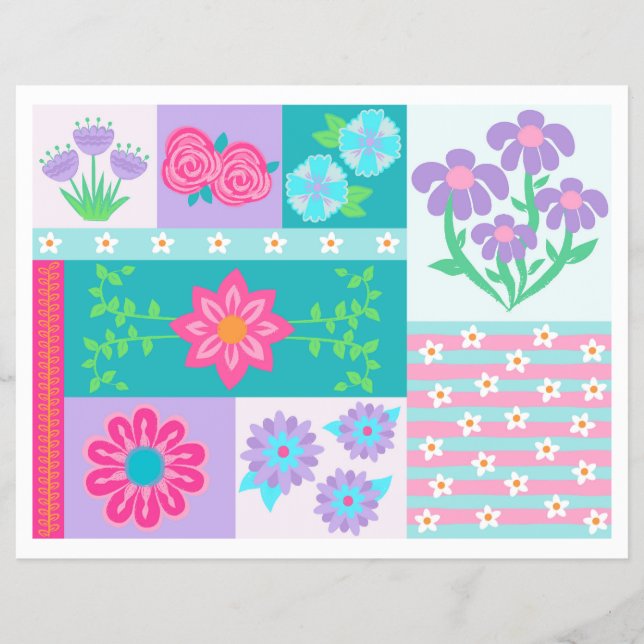 Flyer Flores Vibrantes em Flor Design (Frente)