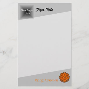 Flyer Flower Laranja Fbon por Kenneth Yoncich