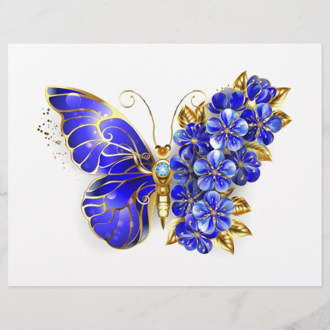 Flyer Flower Sapphire Butterfly (Frente)