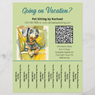 Flyer Folha de Desgaste de Negócios de Cães de Estimação