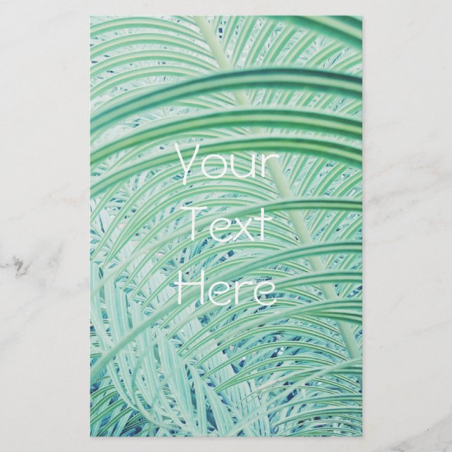 Flyer Folha de Palme de Planta Verde Macia (Frente)